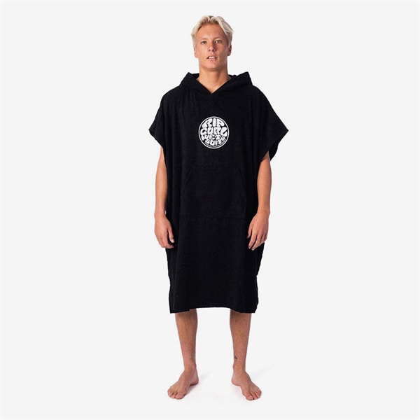 Rip Curl Icons Hooded Towel - One Size - Black